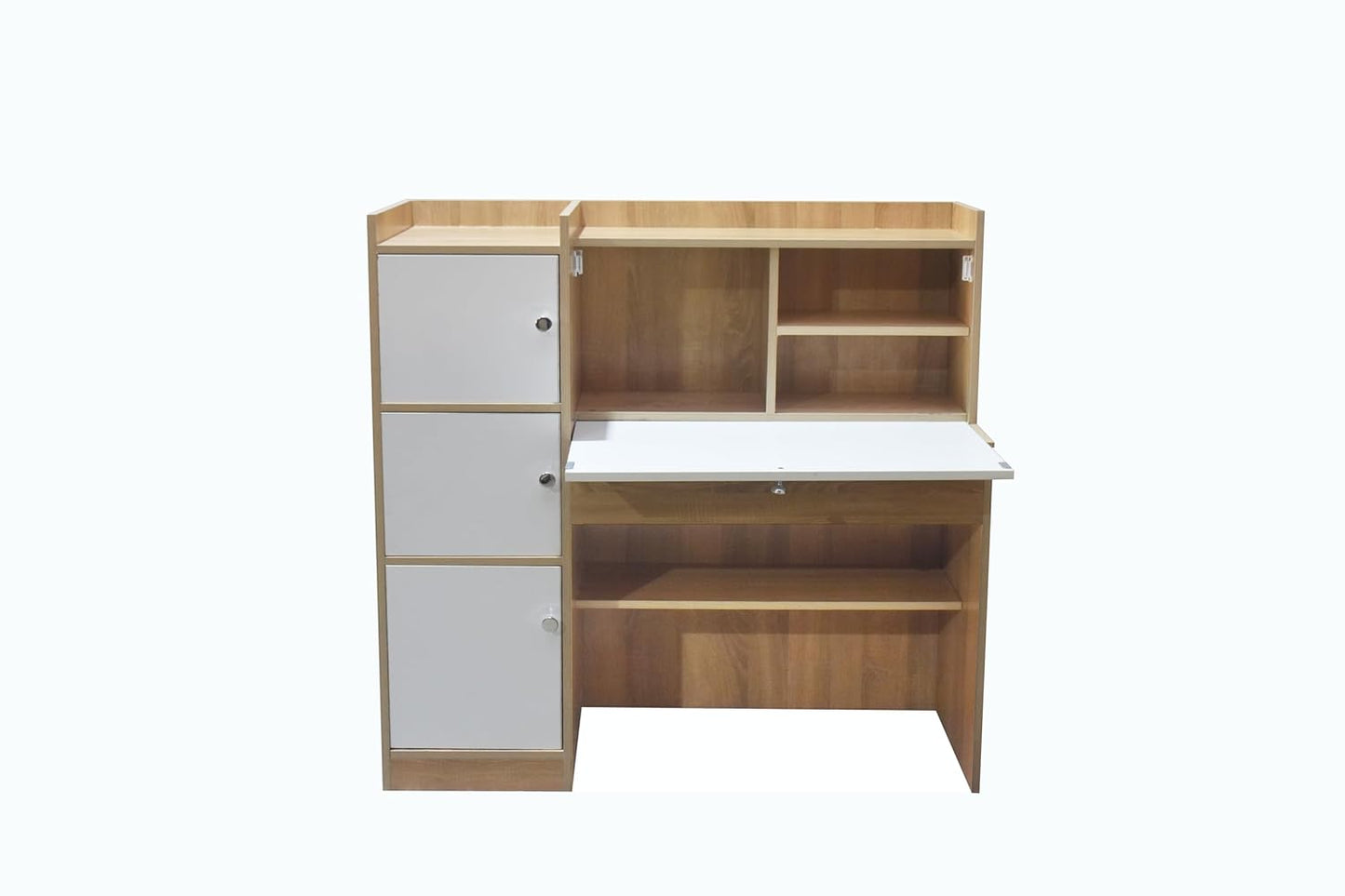 Laptop desk with storage for home study corner