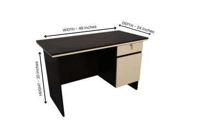 4 ft study table with drawer and chamber