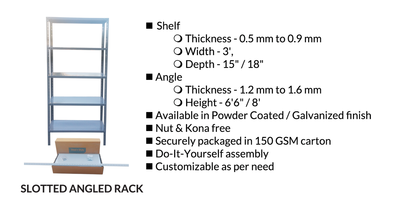 Slotted Angle Rack Lite – Furnisteel