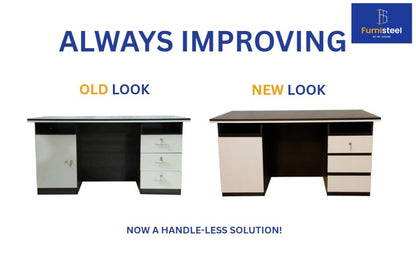 Office table with storage drawers and chamber